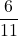 \dfrac6{11}