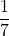 \dfrac17