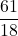 \dfrac{61}{18}